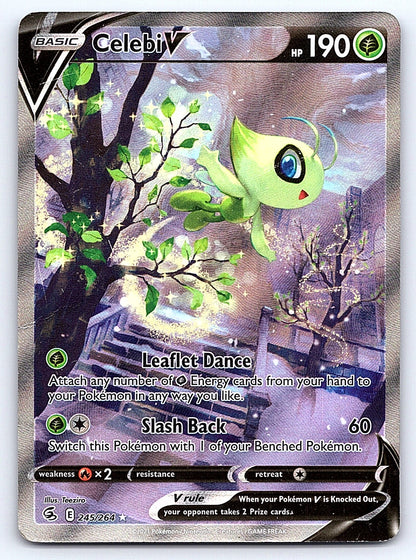 Celebi V (Alternate Full Art) 245/264 – SWSH08: Fusion Strike