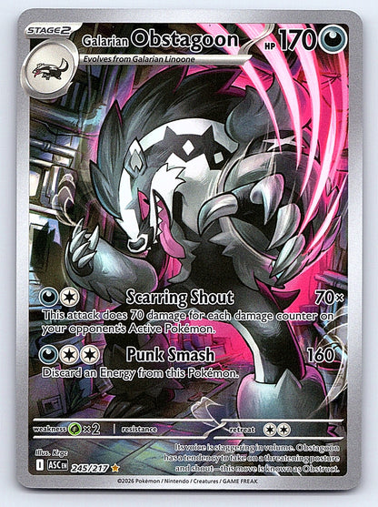 Galarian Obstagoon 245/217 – ME: Ascended Heroes