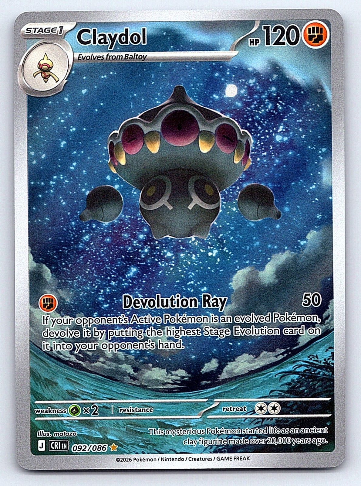 Claydol 092/086 – ME04: Chaos Rising