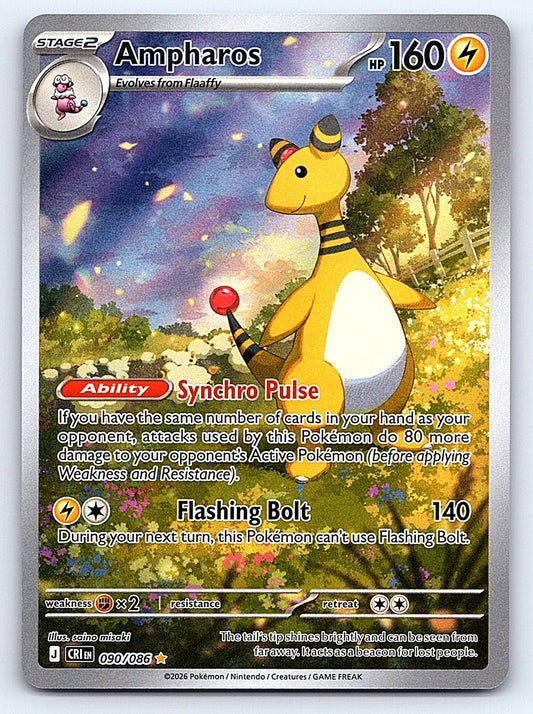 Ampharos 090/086 – ME04: Chaos Rising