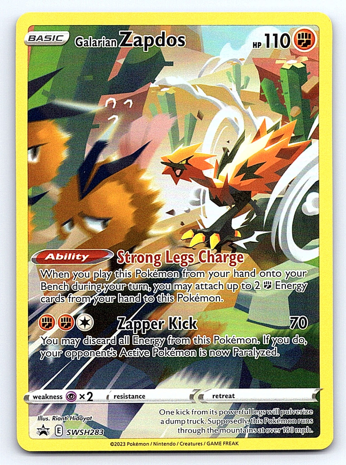 Galarian Zapdos SWSH283 – SWSH: Sword & Shield Promo Cards