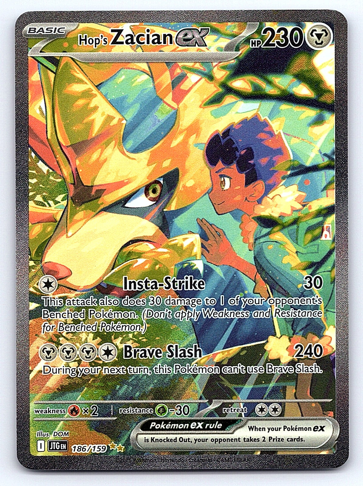 Hop's Zacian ex 186/159 – SV09: Journey Together