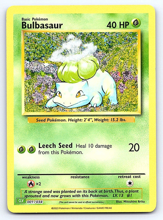 Bulbasaur 001/034 – Trading Card Game Classic