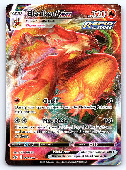 Blaziken VMAX 021/198 – SWSH06: Chilling Reign