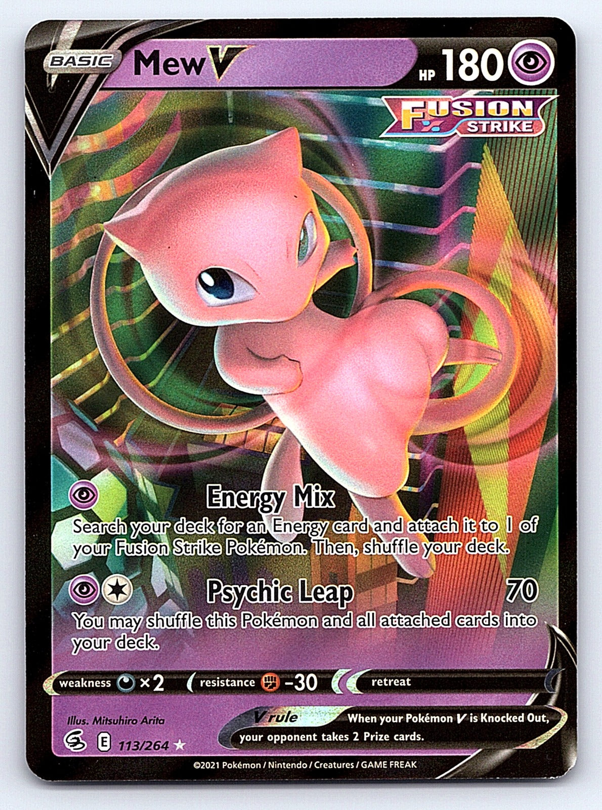 Mew V 113/264 – SWSH08: Fusion Strike