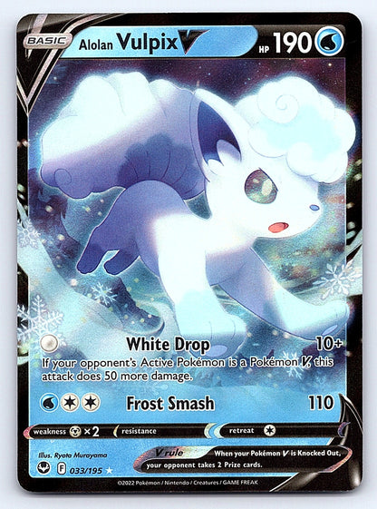 Alolan Vulpix V 033/195 – SWSH12: Silver Tempest