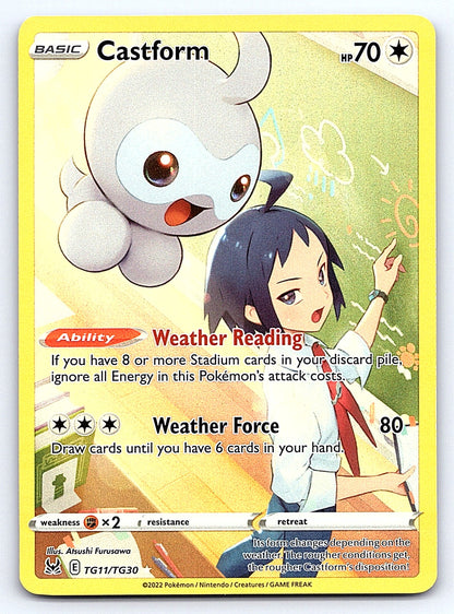 Castform TG11/TG30 – SWSH11: Lost Origin Trainer Gallery