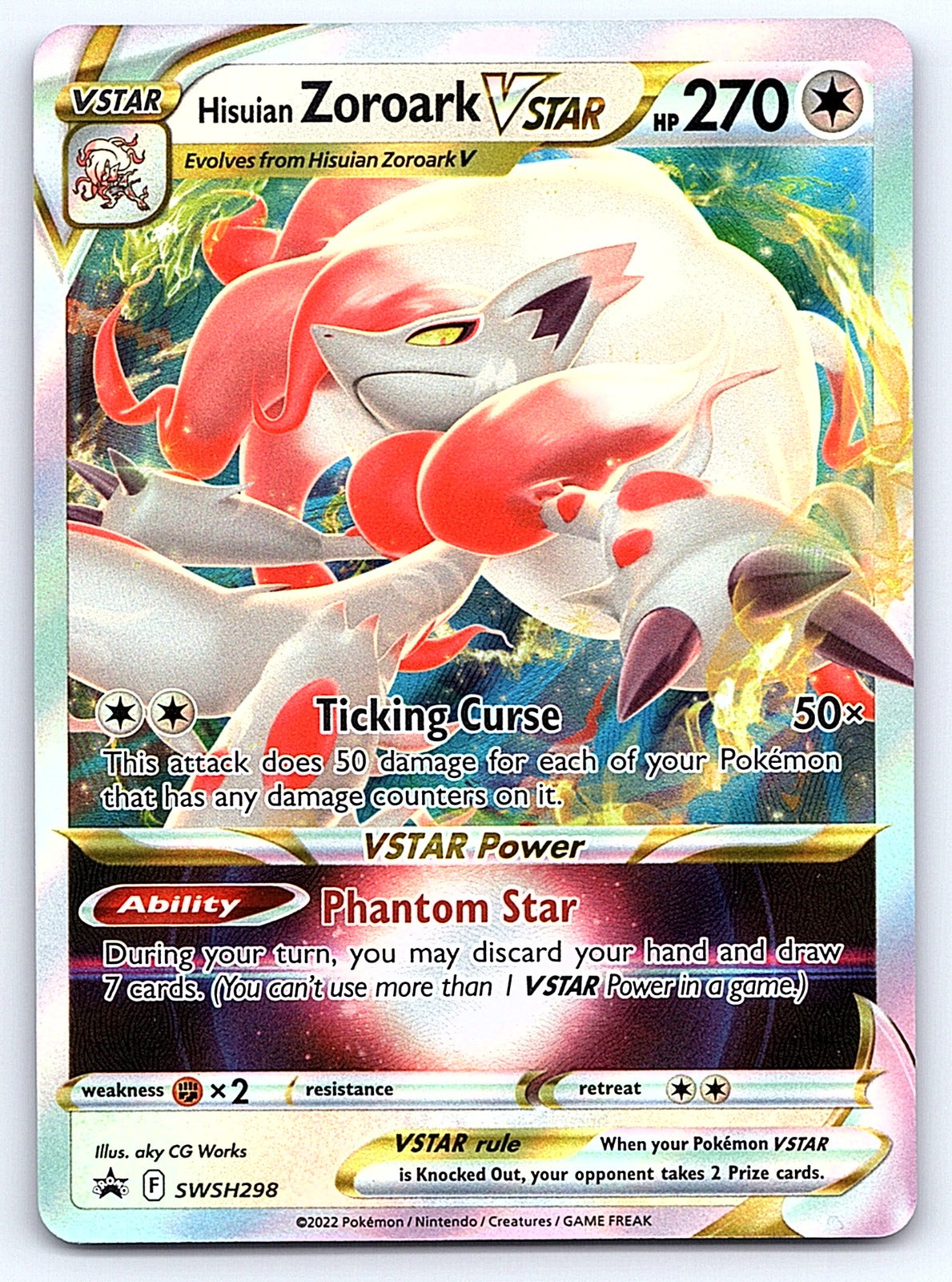 Hisuian Zoroark VSTAR SWSH298 – SWSH: Sword & Shield Promo Cards