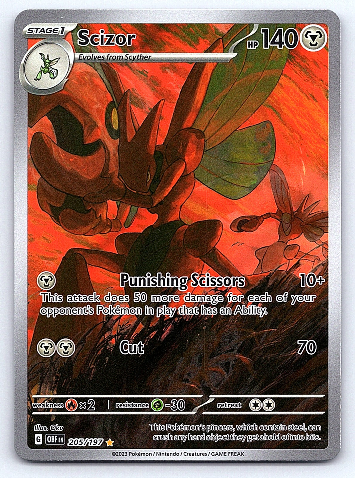 Scizor 205/197 – SV03: Obsidian Flames