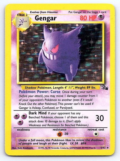 Gengar (5) 05/62 – Fossil
