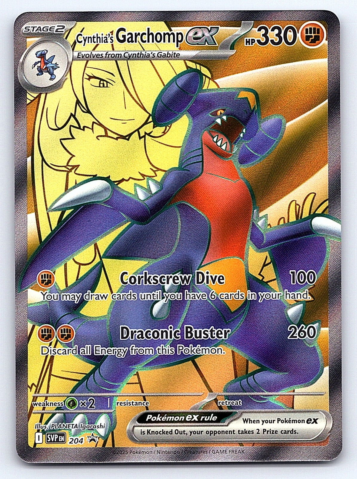 Cynthia's Garchomp ex 204 – SV: Scarlet & Violet Promo Cards