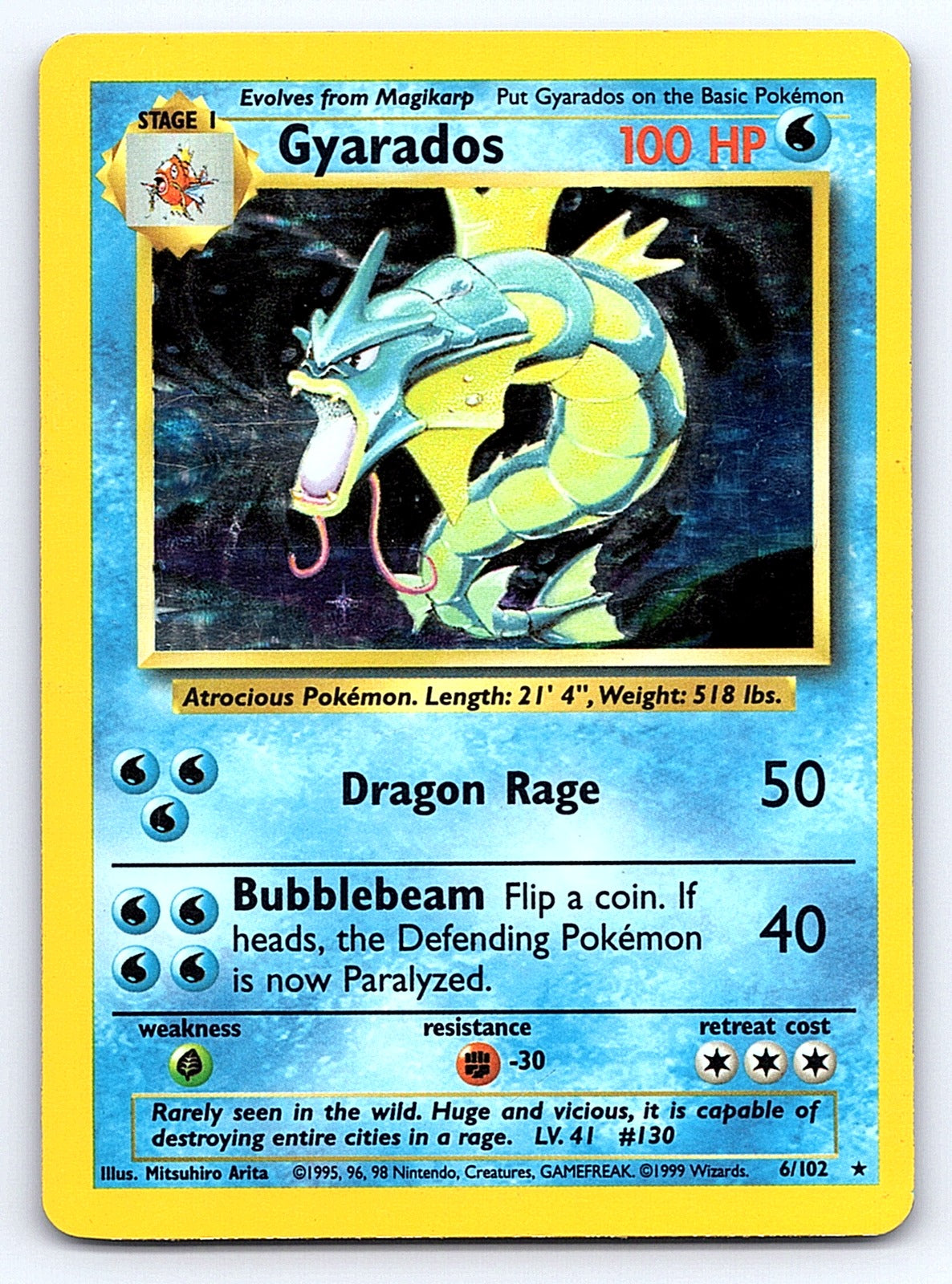 Gyarados 006/102 – Base Set (Shadowless)