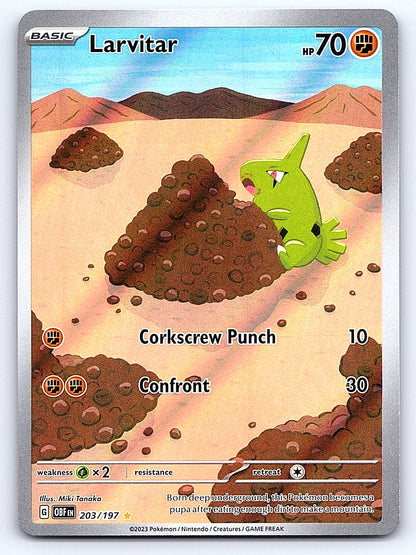 Larvitar 203/197 – SV03: Obsidian Flames