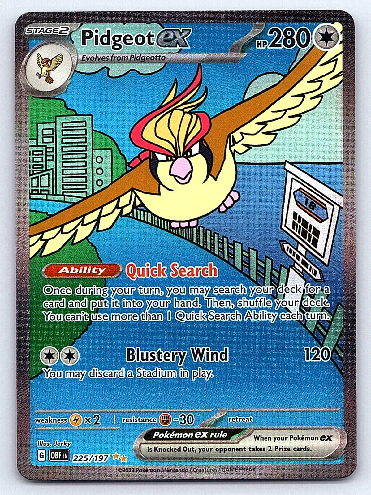 Pidgeot ex 225/197 – SV03: Obsidian Flames