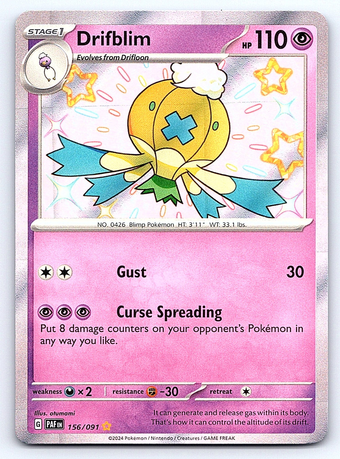 Drifblim 156/091 – SV: Paldean Fates