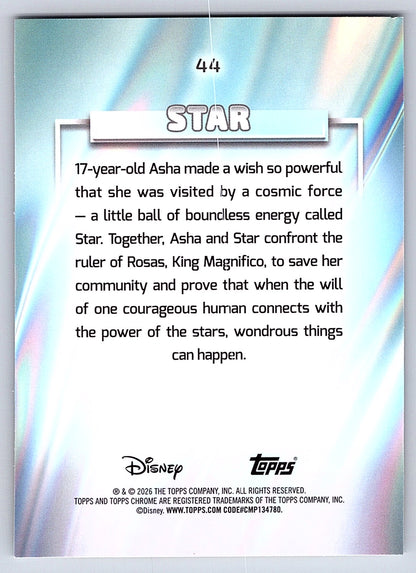 Star #44 Raywave Refractor — Topps Chrome Disney Raywave Refractor