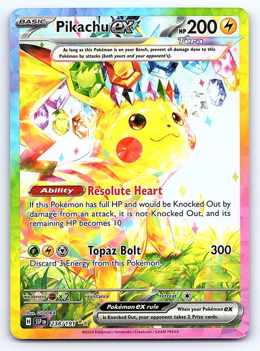 Pikachu ex 238/191 – SV08: Surging Sparks