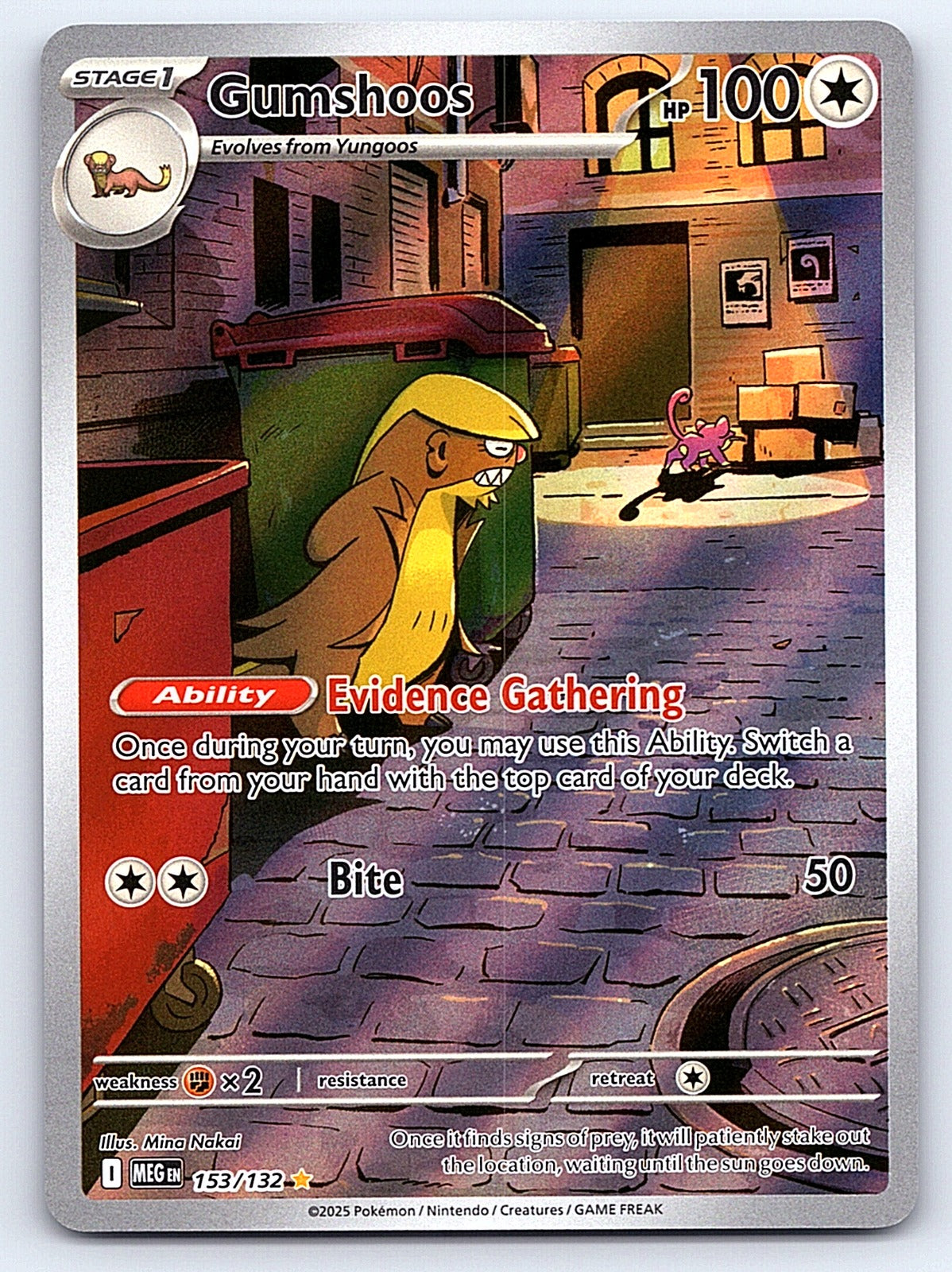 Gumshoos 153/132 – ME01: Mega Evolution