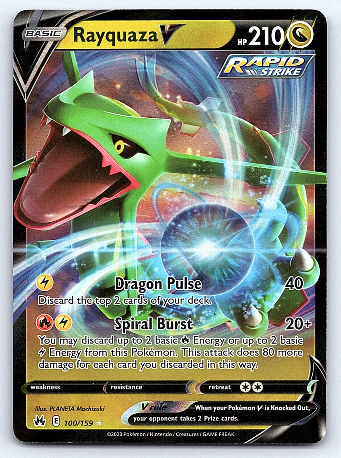 Rayquaza V 100/159 – SWSH: Crown Zenith