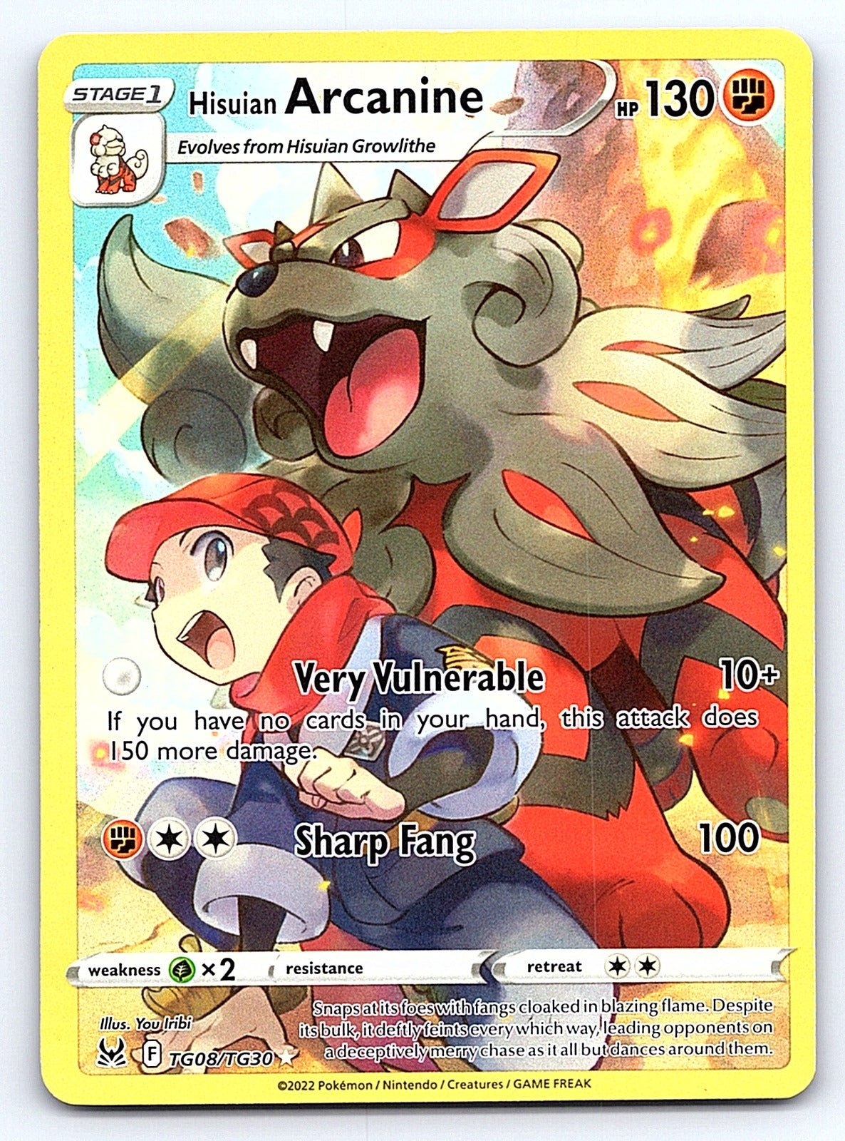 Hisuian Arcanine TG08/TG30 – SWSH11: Lost Origin Trainer Gallery