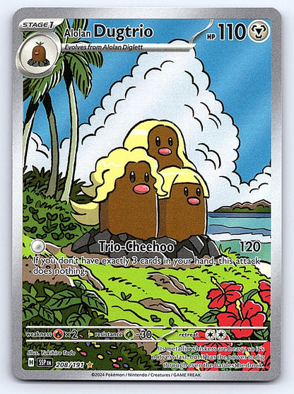 Alolan Dugtrio 208/191 – SV08: Surging Sparks