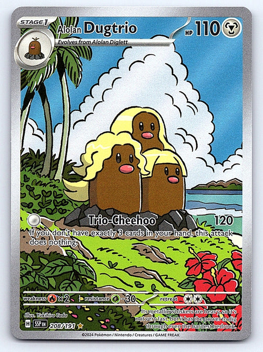 Alolan Dugtrio 208/191 – SV08: Surging Sparks