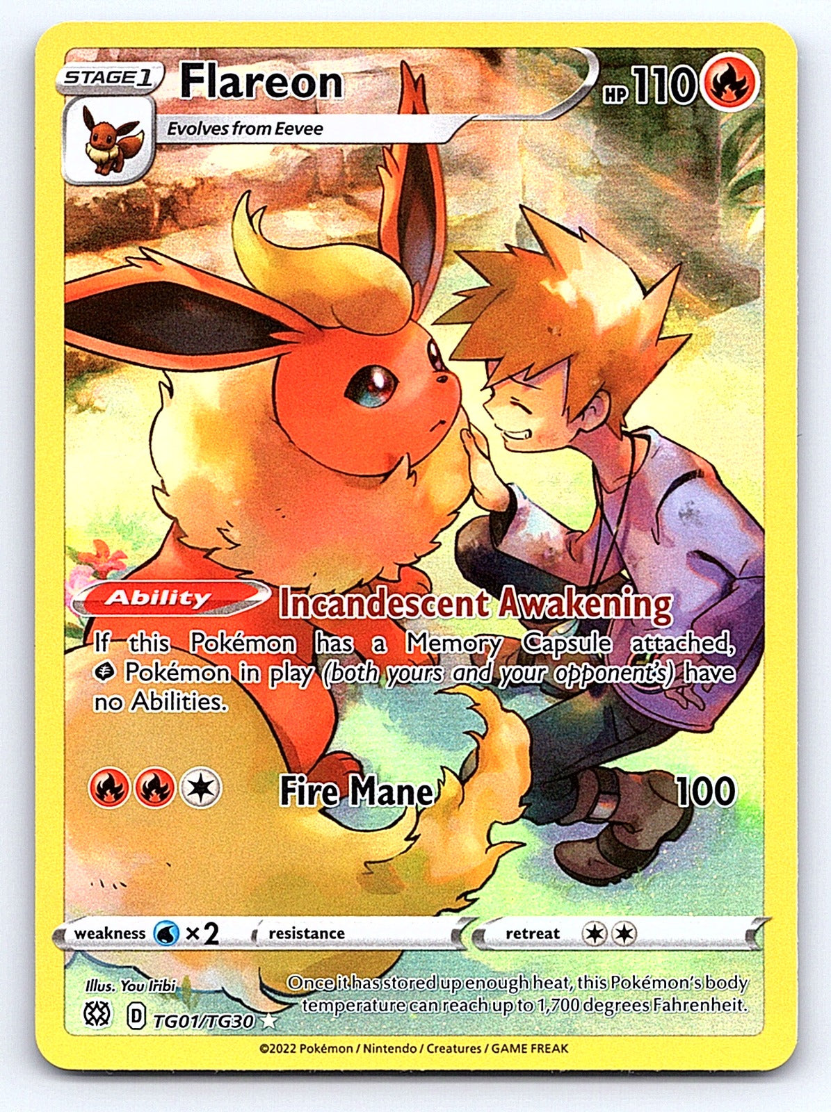 Flareon TG01/TG30 – SWSH09: Brilliant Stars Trainer Gallery