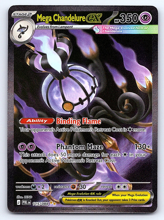 Mega Chandelure ex 115/084 – ME05: Pitch Black
