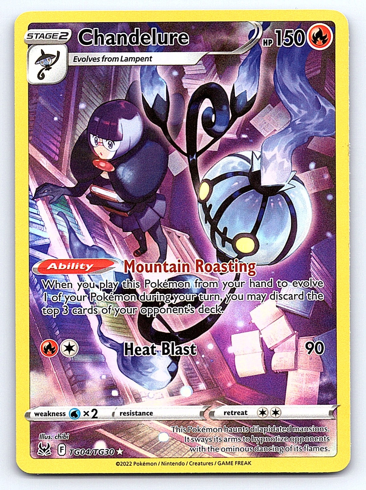 Chandelure TG04/TG30 – SWSH11: Lost Origin Trainer Gallery