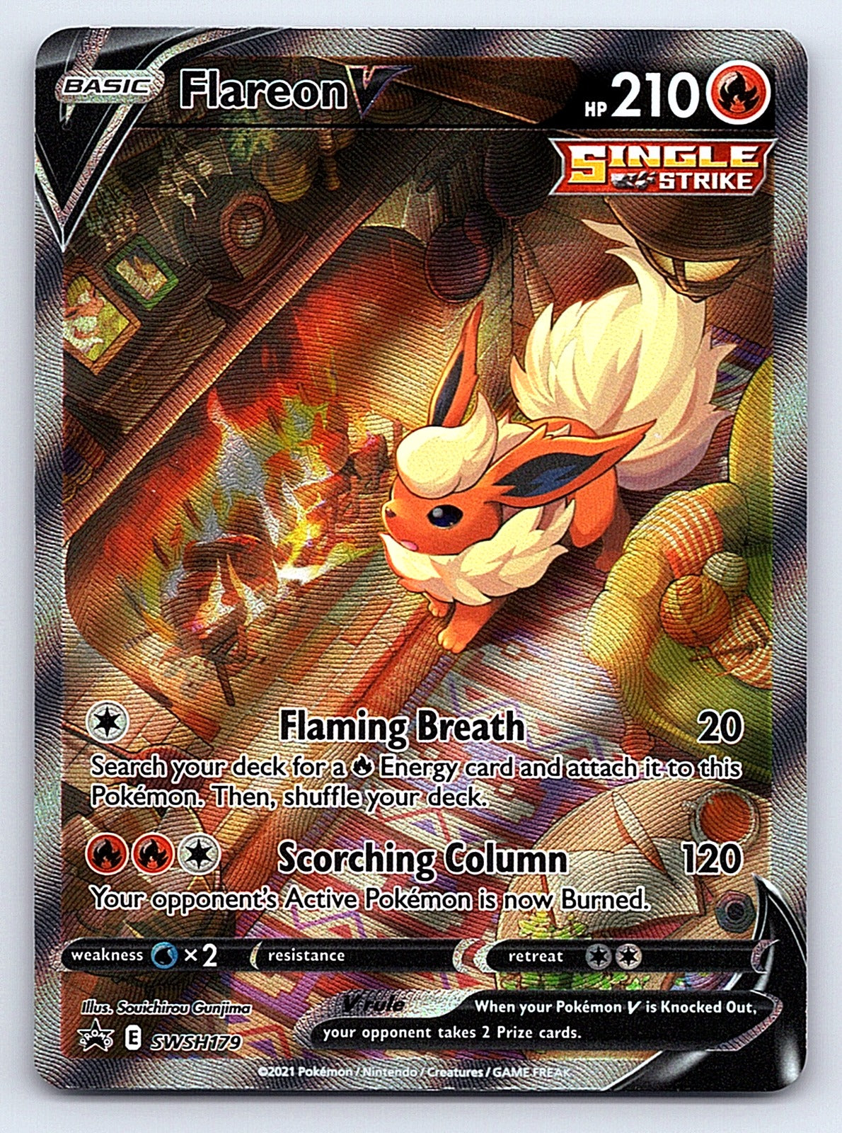 Flareon V SWSH179 – SWSH: Sword & Shield Promo Cards